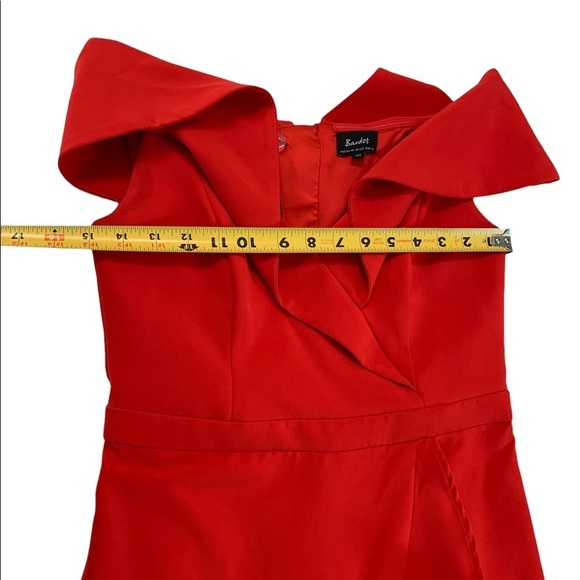 Bardot Red Bella Tulip Hem Dress Size 6/S - Picture 4 of 16